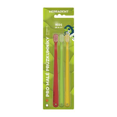 Herbadent Triplepack Kids zubní kartáček s ultrajmnými vlákny