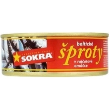 Sokra Baltické šproty v rajčatové omáčce 240g