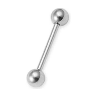 Barbell oceľový piercing 10 ks veľkosť 1,2 x 12 mm