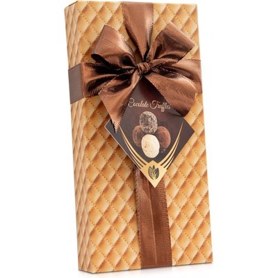 Selllot Výběr čokoládových truffles - leather box s mašlí 100 g