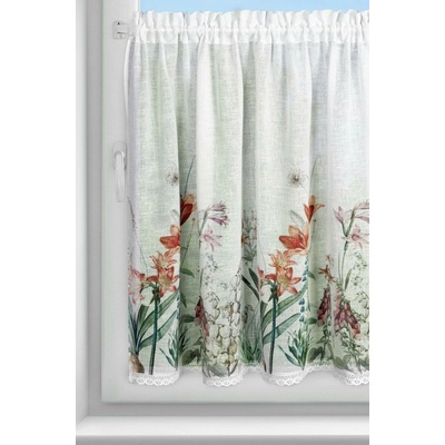 EUROFIRANY KRÁTKÁ ZÁCLONA NA PÁSCE NEMEZJA 150X90 CM KVĚTY