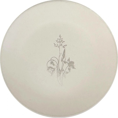 Clay Keramický dezertní talíř Cream Charm 20cm, smetanová/taupe