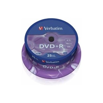 Verbatim DVD+R, 4.7 GB, 16x, AZO покритие, 25 броя в шпиндел, office1_2065220057