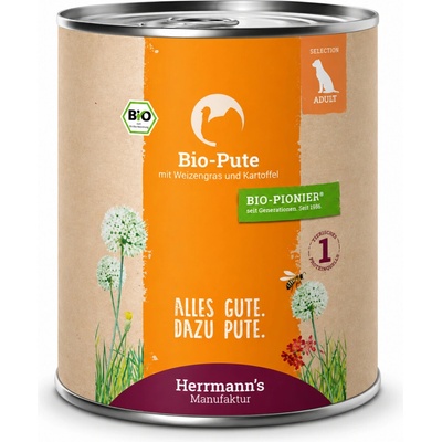 Herrmann's Krůtí maso s bramborem a mrkví Bio 800 g