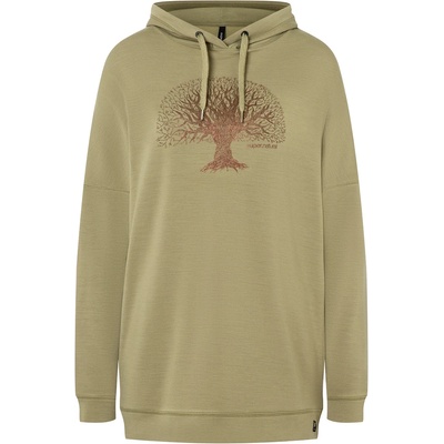 super. natural Дамски вълнен пуловер super. natural Women's Feel Good Tok Hoodie - Aloe / Copper - размер XS (105-5046-0111)