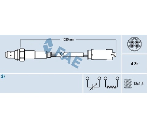 Lambda sonda FAE 77238