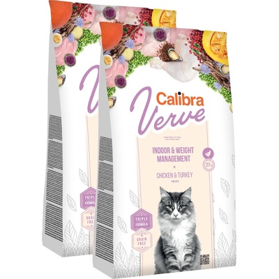 Calibra Cat Verve GF Indoor&Weight Chicken 2 x 3,5 kg