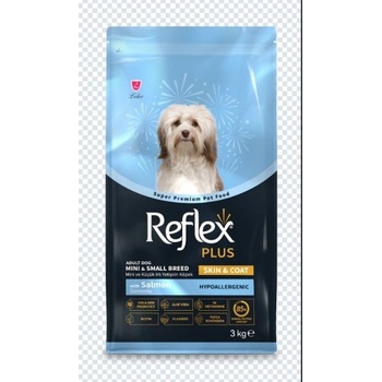 Lider Pet Food REFLEX+ ADULT MINI/SMALL SKIN/COAT SALMON 3 kg - Пълноценна храна за израснали кучета от малки породи със сьомга 3 кг