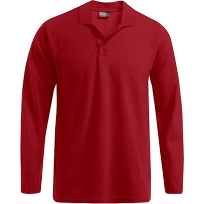 Promodoro pánska polokošeľa s dlhým rukávom E4600 fire red