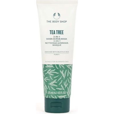 The Body Shop Čistiaca exfoliačná maska Tea Tree (3 in 1 Wash Scrub Mask) 125 ml
