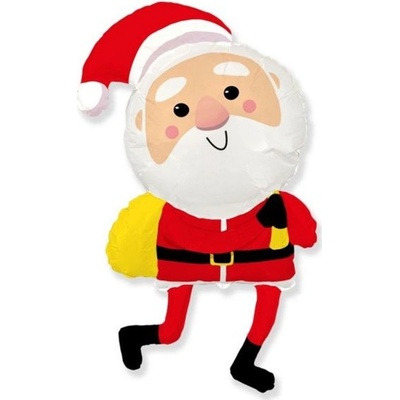 FLEXMETAL Balón foliový Happy Santa ClausMikulášVánoce102 cm