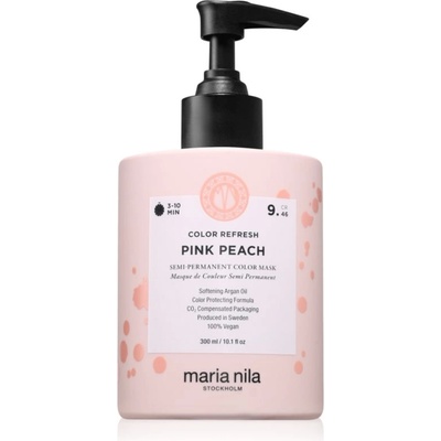 Maria Nila Colour Refresh нежна подхранваща маска без перманентни цветови пигменти цвят Pink Peach 9.46 300ml