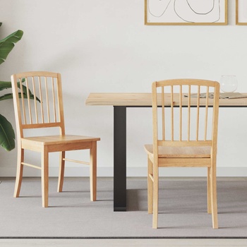 vidaXL Обедени столове 2 pcs Естествен 50 x 52, 5 x 91 см (42020450)