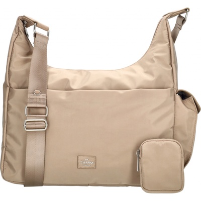 Charm London dámská větší taška přes rameno Odeon 12,5L světlá taupe