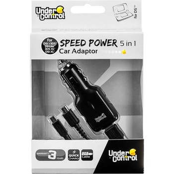 Under Control Car Adapter 5 in 1 NDS, 3DS