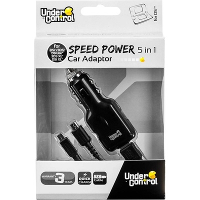 Under Control Car Adapter 5 in 1 NDS, 3DS