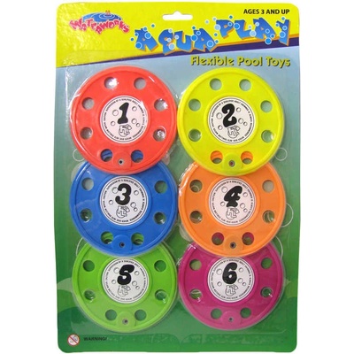 Intex EFFEA Disk zábavný pomůcka na potápění plast set 6 ks na kartě