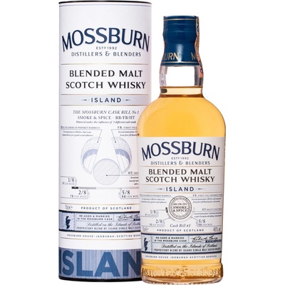 Mossburn Island Blended Malt Cask Bill No.1 46% 0,7 l (kazeta)