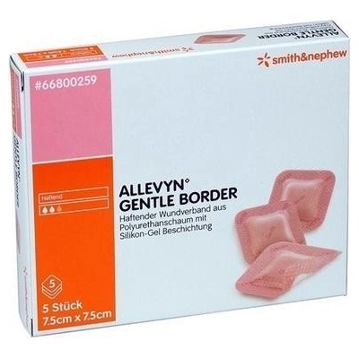 SMITH and NEPHEW ALLEVYN Ag GENTLE BORDER 12,5 x 12,5 cm 10 ks