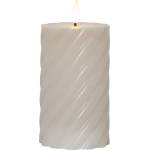 Star Trading Бежова LED свещ от восък, височина 15 см Flamme Swirl - Star Trading (064-25)