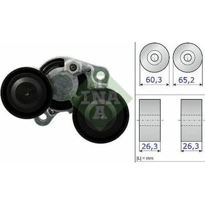 BMW 6 F12/F13 02/11- napínak remeňa /INA/