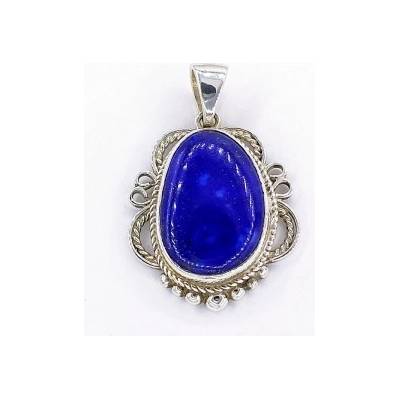 Zlato-Minerály Stříbrný přívěsek lapis lazuli SP05918ss