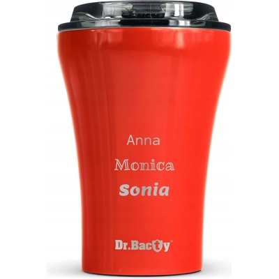 Dr.Bacty termohrnek Apollo 227 ml červený s vaším gravírováním