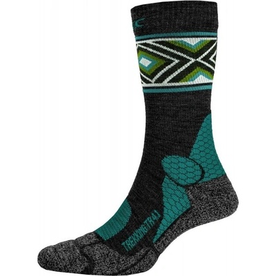 PAC ponožky TR 4.1 Trekking Merino Compression Pro Anthracite-Petrol