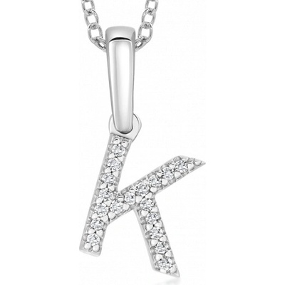 Sofia Diamonds zlatý prívesok písmeno K PAC322 K