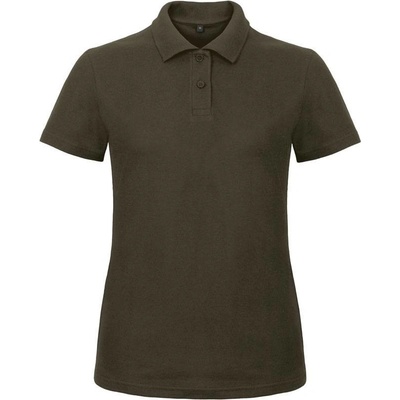 B&C ID.001 /women Dámske piqué polo hnedá