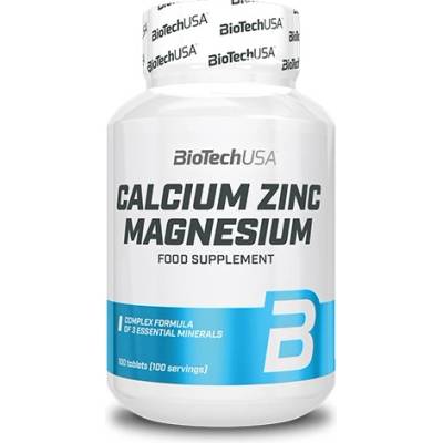 BioTechUSA Calcium Zinc Magnesium, 100 Tablets