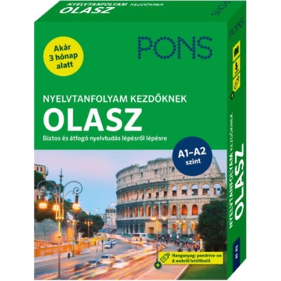 PONS Nyelvtanfolyam kezdőknek - Olasz (könyv+pendrive+online)