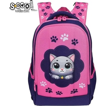 S-Cool Ученическа, ергономична раница scool think pink 3d eva