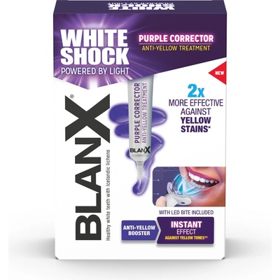 Blanx White Shock Purple Treatment, bělící kúra + LED, 20 ml