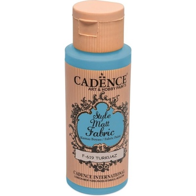 Cadence Textilní barva Style Matt Fabric tyrkysová 50 ml – Zboží Dáma