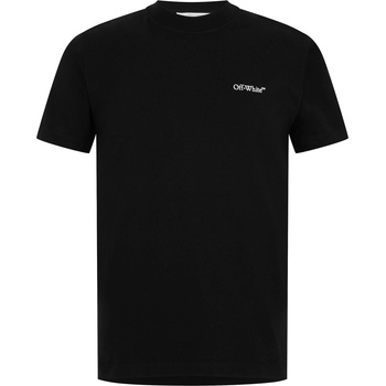 OFF WHITE Тениска OFF WHITE Men's Logo Arrow Cotton Short Sleeve T-Shirt - Black