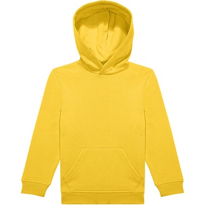 B&C detská mikina s kapucňou WK002 Pop Yellow