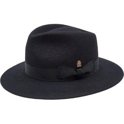 Mayser Pio klobouk fedora velurový vlněný černý