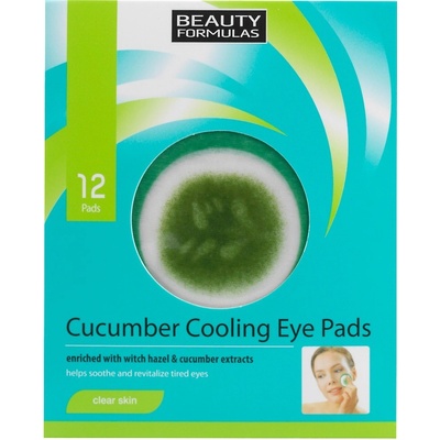 Beauty Cucumber Cooling Eye Pads Chladiace vankúšiky pod oči 12 ks