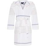 SEA RANCH Bathrobe - White (White / Oxford Tan)