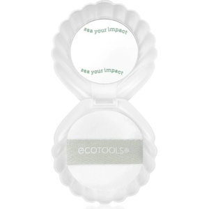 EcoTools Sea Gems Pearl Puff + Case козметично огледалце с пухче