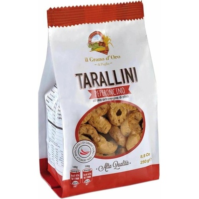 Il Grano d’Oro tradičné talianske chrumkavé krúžky pečiva s príchuťou čili papričiek 250 g