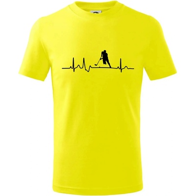 EKG floorball tričko detské citrónová