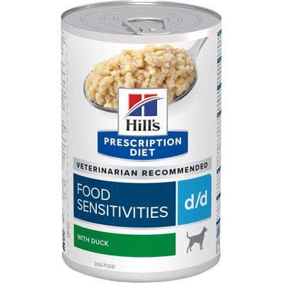 Hill's Prescription Diet 48х370г d/d Food Sensitivities Hill's Prescription Diet, консервирана храна за кучета, с патешко