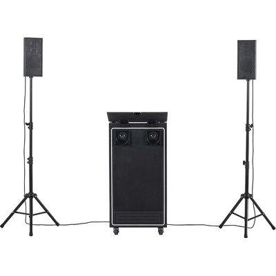Stage systém pro DJ AKAI DJ POWER PRO BT AUX In USB reproduktory 1"+6 5"+15" 5"x2 MP3 WMA LCD displej LED světelné efekty 650 W RMS
