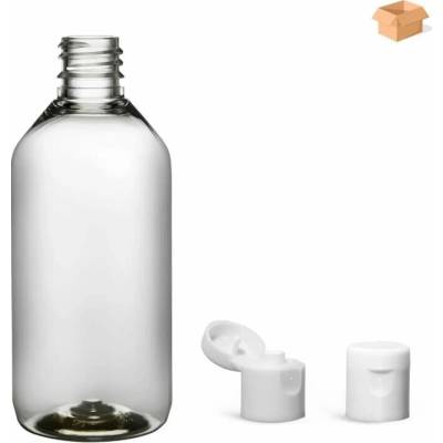 Via Plastová lahvička čirá s bílým dávkovacím víčkem 115 ml 400 ks