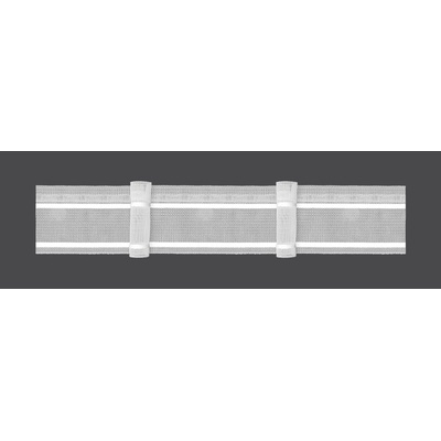 MAGAM Záclonová řasící páska, stuha F4/Z-150, jeden sklad, řasení 1:1,5, transparentní, šířka 5cm (v metráži) – Zboží Dáma