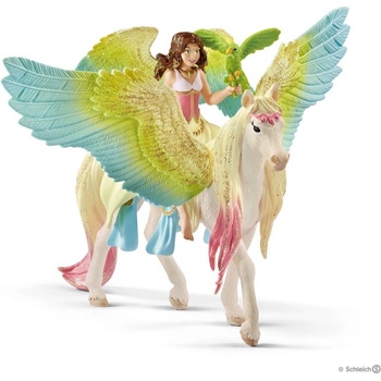 Schleich 70566 postavička víla Surah s trblietavým Pegasom