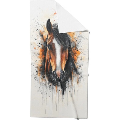 Takoy HT-00114 Rýchloschnúca osuška kôň akvarel 80 x 160 cm