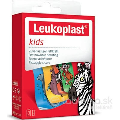 Leukoplast Kids detská náplasť na rany (2 veľkosti) 12 ks